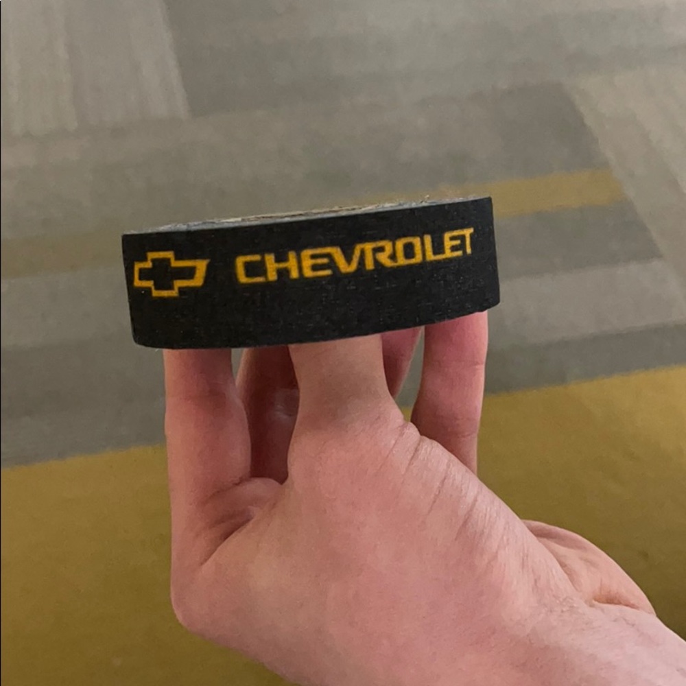 Chevrolet motivational hockey stick tape
